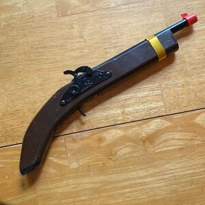 Vintage Parris 1885 Flintlock Single Barrel Toy Cap Gun, Action Works